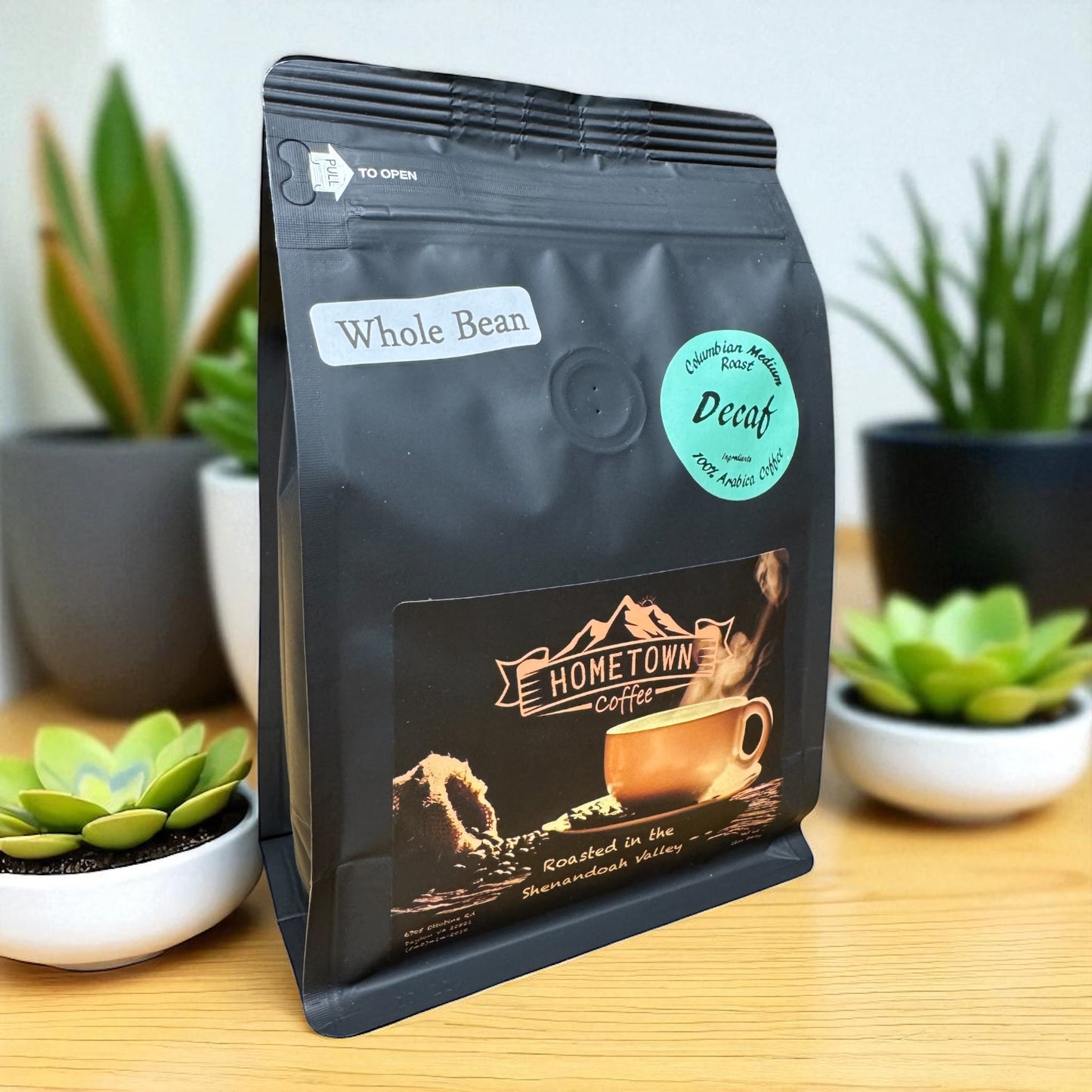 12oz whole bean decaf coffee